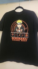 Naruto Shippuden Collection Ichiraku Ramen Shop Graphic T-Shirt Black L picture