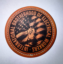 International Brotherhood of Electrical Workers IBEW 2 1/2 in Round Patch/Decal picture