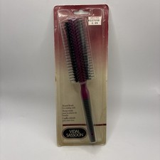 Vtg 1995 Vidal Sassoon Round Nylon Brush Model 7022 Purple Deadstock NOS picture