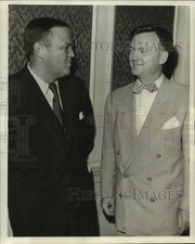 1953 Press Photo Tulane University - Joseph Jones and Albert Robbert, Officials picture