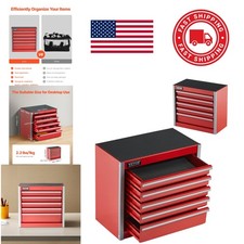 Sturdy 8.6 Inch Metal Tool Box Red with 5 Drawer Design for Efficient Storage picture