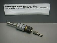 Yankee Screwdriver Hex Bit Adapter #2 Phillips  Fits Stanley  133 233 135 68-135 picture