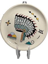 Vintage 1952 Genevieve Golsh Rincon Reservation Hand Painted Plate Signed picture