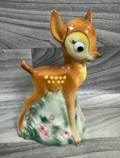 VINTAGE WALT DISNEY 60'S BAMBI GOEBEL PORCELAIN NIGHT LIGHT FIGURAL PERFUME LAMP picture
