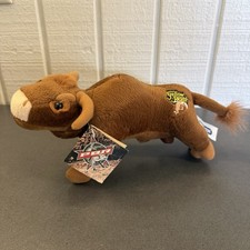 Vintage 2003 Breyer Plush PBR Bucking Bull Little Yellow Jacket Brown Rodeo NWT picture