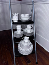 Vintage 1980 China Plate, bowl and cup 8 set. picture