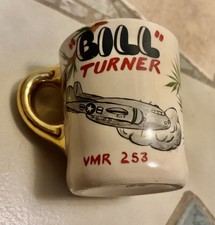 RARE Bill Turner VMR 253 John Wayne Aviation  POTTERS WHEEL Mug Marine picture