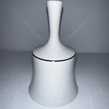 Johann Haviland Bavaria Germany Dinner Bell White Floral Edging picture