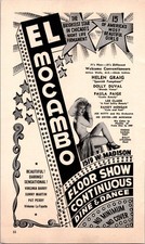 El Mocambo Floor Show Continuous Dine & Dance 1947 Chicago Ad TAK2-3 picture