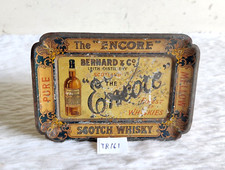 Antique Bernard & Co. The Encore Whisky Pure Mellow Advertising Tin Tray TR161 picture