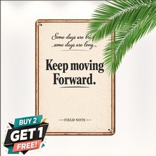 Life Goes On Poetic Inspirational Quote Retro Tin Sign Office Wall Plaque picture