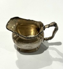 VINTAGE REED & BARTON SILVER SOLDERED CREAMER FROM HOTEL HENRY picture