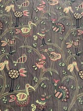Swavelle Mill Creek ‘CRAZY OL’ BIRD’ jacquard thick Tapestry Fabric 57”X 124” picture
