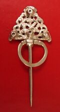 ANTIQUE CHINESE ASIAN THEME SILVER HAIR PIN RARE  picture