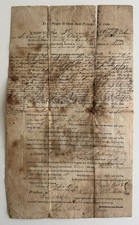 1813 Connecticut Land Deed - Cobb To Barrows - Federal Period picture