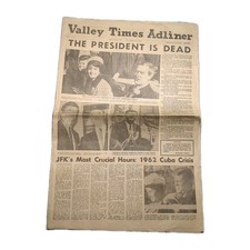 Vintage Valley Times Adliner Newspaper The President Is Dead November 24th 1963 picture
