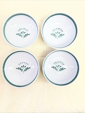 4 (Four) Arabia of Finland Green Thistle Cereal Bowl Rare Read picture