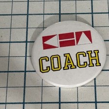 Coach Saling Sailboat Captain Vintage Pinback Button picture
