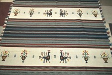 Antique EUROPEAN Handmade Wool Rug Wall Hanging 108