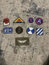 A Lot Of 9 Vintage United States Army Patches picture