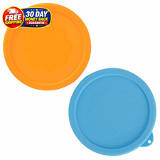 7 Cup Silicone Replacement Lids Storage Cover for Pyrex 7402-PC Glass Bowls (Con picture