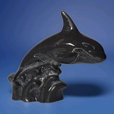 Vintage Pearlite Stonecraft Orca (Killer Whale) 5x6
