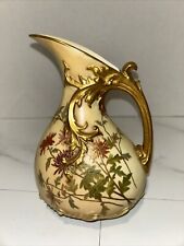 Antique Royal Worchester England Hand Painted Pitcher #1439 picture
