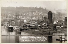 City of Aberdeen, WA Washington (3) 1911 RPPC Photo Postcard COPY picture