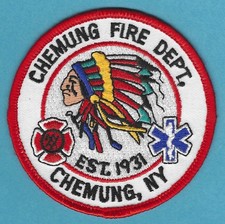 CHEMUNG NEW YORK FIRE RESCUE PATCH picture