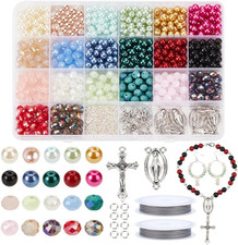 Rosary Making Kit 1120 Pcs Necklace Making Set Rosary Prayer Making Supplies Nec picture