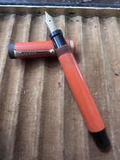 1920s Parker Duofold Junior Orange Hard Rubber Fountain Pen Untested picture