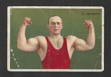 c1910's T227 Honest Tobacco Card - Series of Champions - Zbyszko Wrestler picture