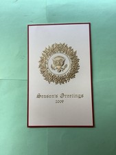 Rare 2009 President Barack Obama White House Christmas Card picture