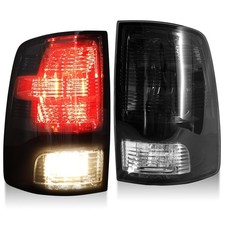 MAYELLO Pair Smoked Tail Lights w/Bulbs for 2009-2018 Dodge Ram 1500/2500/3500,2 picture