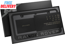 Black License Plate Frame for Range Rover picture