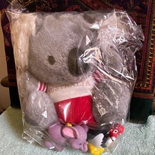 Australia 🇦🇺 Plush Gray Koala Bear w/ Elephant & Bird Figures used lot picture