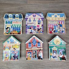 Disney Mickey's Village Bradford Exchange Collectors Plates Set Of 6 Complete  picture