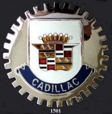 CAR GRILLE EMBLEM BADGES - VINTAGE CADILLAC picture