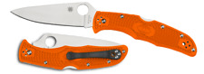 Spyderco Knives Endura 4 Lockback Orange VG-10 Stainless C10FPOR Pocket Knife picture
