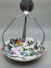 Vtg Heritage England  CHINTZ Nut Candy Dish/ Spoon 6