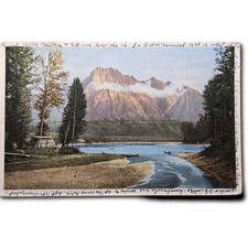 Postcard Junction of the Skeena and Bulkley Rivers British Columbia 1916 H596 picture