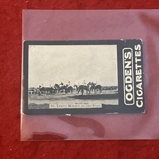 1901-1902 Ogden’s Tab Cigarettes ST. LEGER HORSES AT POST Tobacco Card #95  G-G+ picture