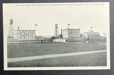 Large Mills Arkansas Rice Growers Cooperative Stuttgart Arkansas Photo Postcard picture
