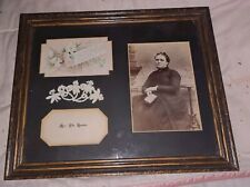 Antique Victorian  Mourning Shadowbox Frame picture