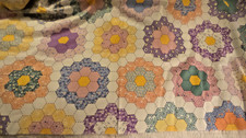 Cotton Fabric Pre-Print GRANDMOTHER'S FLOWER GARDEN 35