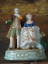 Statue  Of Colonial Man And Woman  Occupied Japan Bear Piece No Chips Or Cracks picture