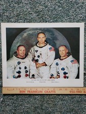 NASA CREW OF LUNAR LANDING MISSION 1969 ARMSTRONG, COLLINS,ALDRIN picture