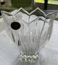 Gorham Heavy Leaded Fine Crystal Vase (Germany) Lotus/Tulip picture