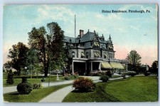 1910 Pittsburgh Pennsylvania PA Vintage Postcard Heinz Residence Building Garden picture