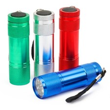 4-pack Aluminum 6-led Flashlights Set With Aaa Batteries Included | Mini picture